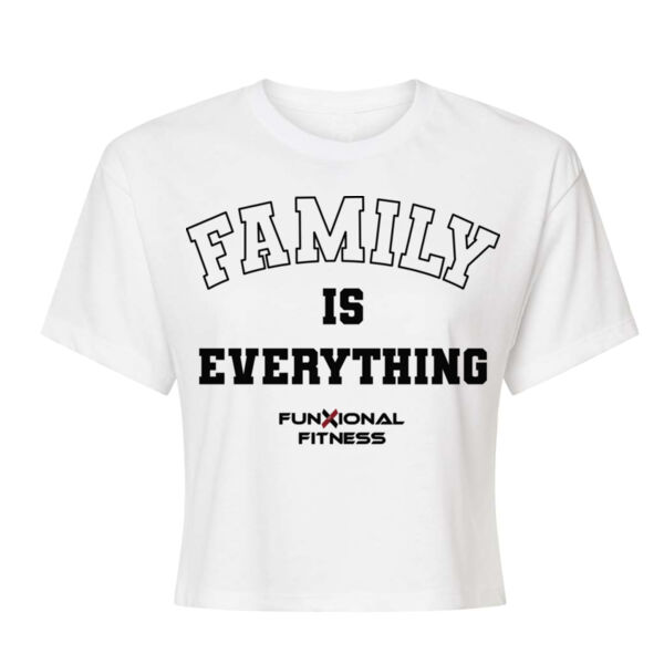 FAMILY IS EVERYTHING - WOMEN'S CROP T-SHIRT - $KUFJSC$ Thumbnail